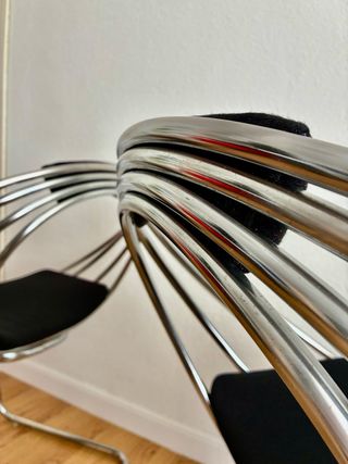 Sillas cantilever cromadas space age precio x unid