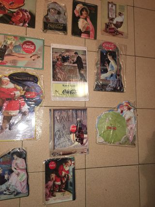 Lote de carteles vintage Coca-Cola