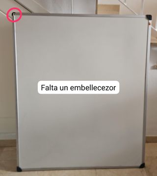 Pizarra Blanca 102x122 cm Marco Aluminio