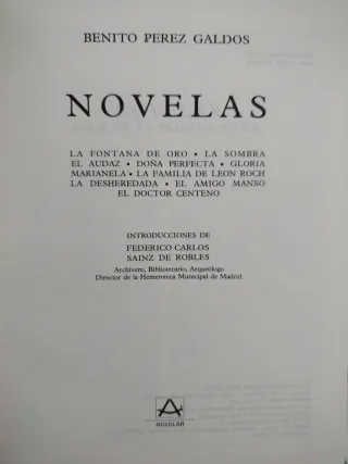 Obras completas de Pérez Galdós