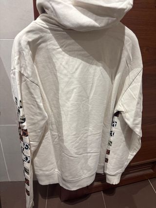 Sudadera Vans con capucha,color crema