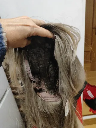 Peluca Larga Rubia Degradada