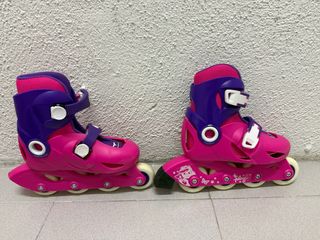 Patines en línea infantiles morados talla 28-30
