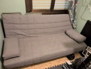 Sofá Cama Gris Tela