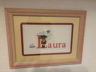 Cuadro personalizado Laura hecho a mano