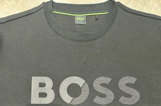 Hugo Boss Sudadera Negra Logo BOSS Hombre Talla L