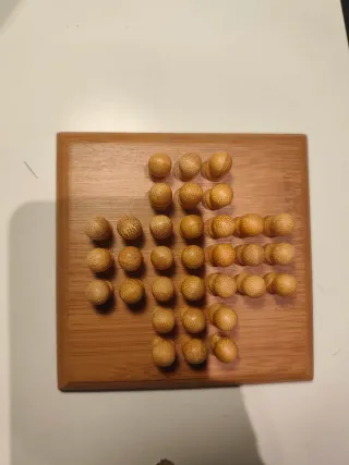 Juego Solitario Francés Madera