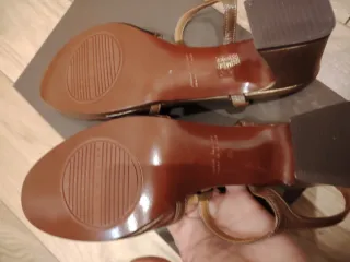 Chie Mihara Sandali Tacco Bronzo/Oro