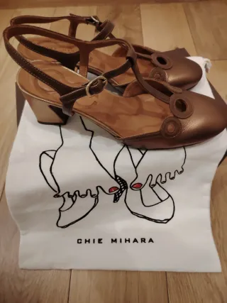 Chie Mihara Sandali Tacco Bronzo/Oro