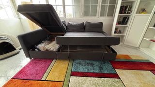 Sofá Cama Chaise Longue Gris Ikea Friheten