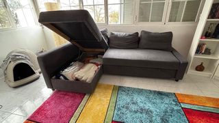 Sofá Cama Chaise Longue Gris Ikea Friheten