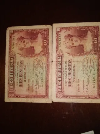Billete 10 Pesetas Banco de España 1935