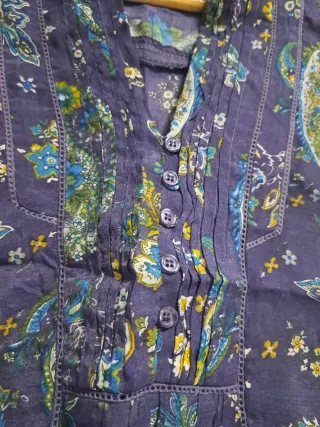 Blusa Verano Estampada sedaTalla 42