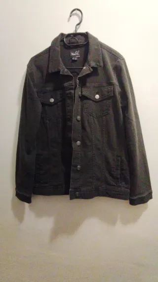 Chaqueta tejana negra