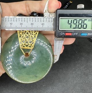 Collar Vintage Jade Verde Cuentas Negras