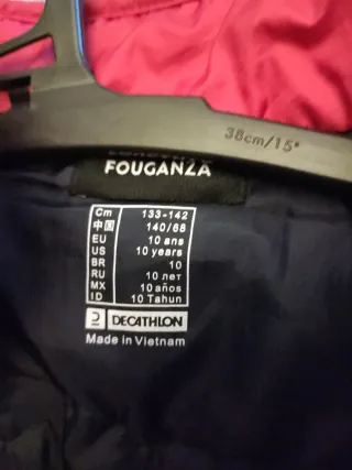 Chaleco acolchado niña rojo ecuestre