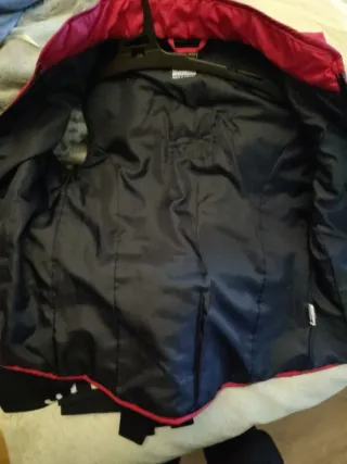 Chaleco acolchado niña rojo ecuestre