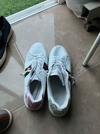 Zapatillas Gucci Blancas con Rayas