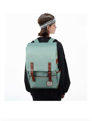 Mochila HASAGEI verde y marrón