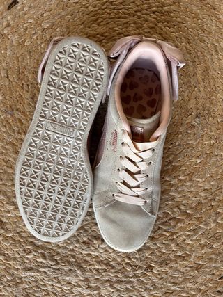 Zapatillas Puma Suede Beige y Rosa