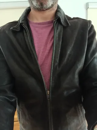 Chaqueta Cuero Pepe Jeans Marrón