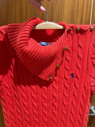 Vestido Polo Ralph Lauren Rojo-Naranja