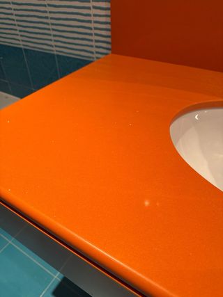 Encimera de lavabo Silestone naranja