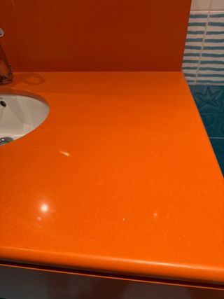 Encimera de lavabo Silestone naranja