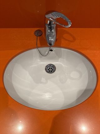 Encimera de lavabo Silestone naranja