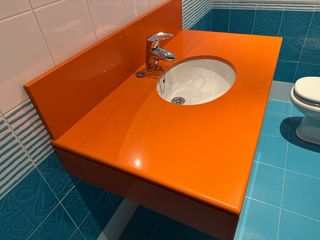 Encimera de lavabo Silestone naranja