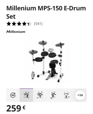 Batería Electrónica Millenium MPS-150