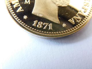 Moneda 25 Pesetas plata 900 baño oro 24k FNMT
