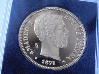 Moneda 25 Pesetas plata 900 baño oro 24k FNMT