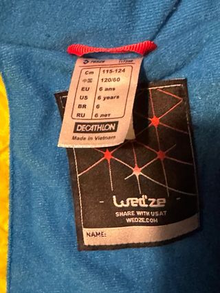 Giacca sci Wedze bambino 6 anni