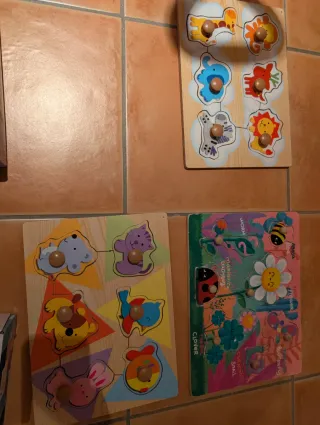 Lote 7 Puzzles Bebés 1-3 Años