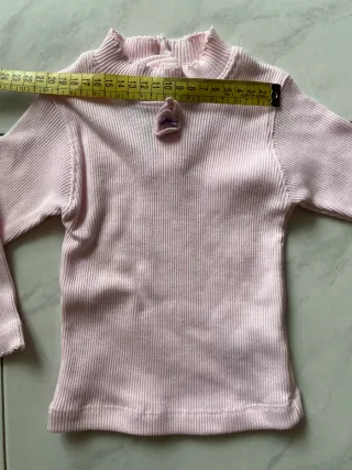 Maglia rosa tg 12 mesi bambina Lili Gaufrette