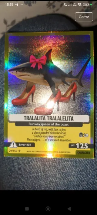 Carta T Ralalita Tralalelita Error 404