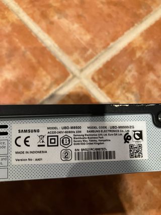 Reproductor Blu-ray 4K UHD Samsung UBD-M8500