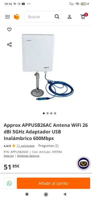 Antena Wireless Direccional 26dBI