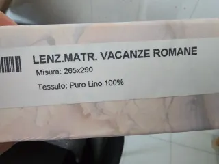 Completo letto matrimoniale lino pizzo