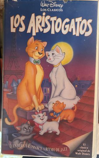 VHS Los Aristogatos Disney Clásicos Español