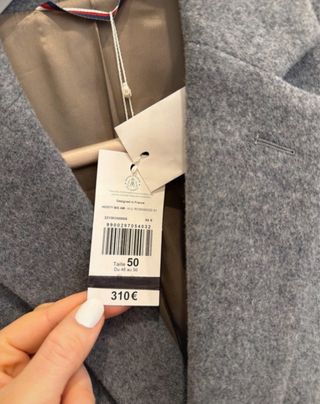 Cappotto grigio uomo nuovo