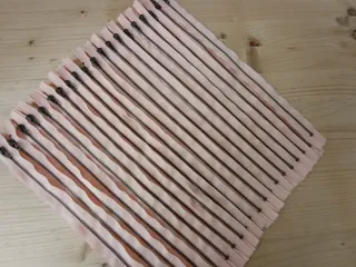 Lote de cremalleras salmón