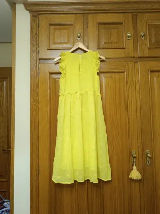 Vestido amarillo de talla única