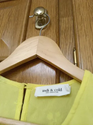 Vestido amarillo de talla única