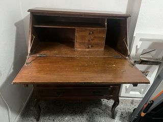 Buró clásico abatible madera