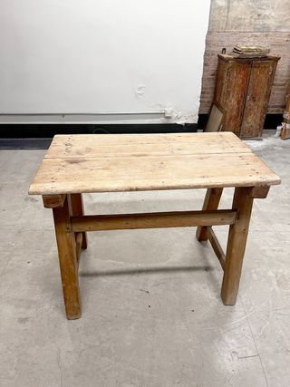 Mesa rústica de pino. Finales del S.XIX