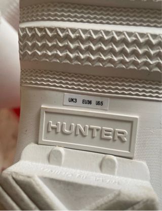 Botas Hunter Blancas con Calcetines