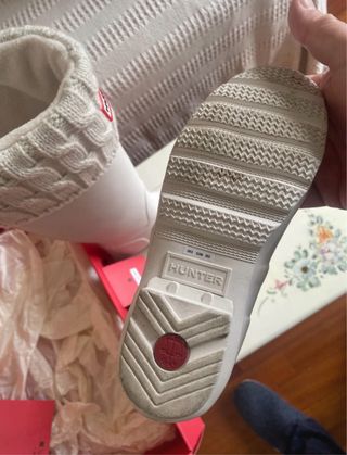 Botas Hunter Blancas con Calcetines