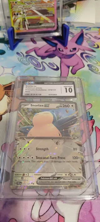 Snorlax EX Prismatic Evolutions 076/131 CGC 10